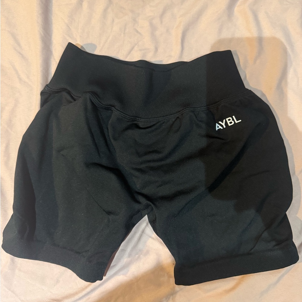 AYBL Black High-Rise Athletic Bike Shorts